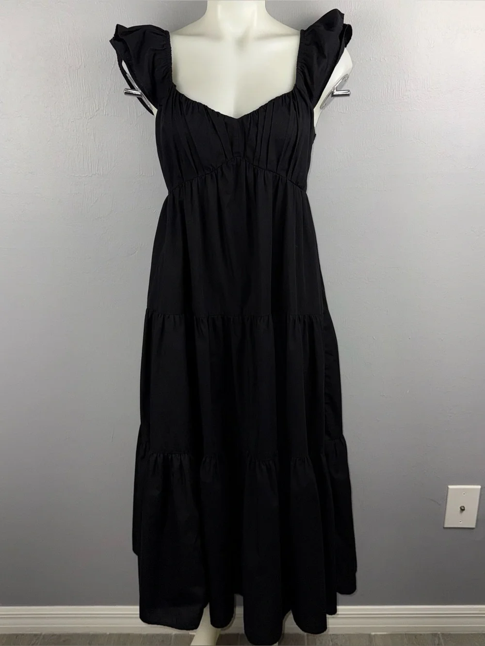 denim midi dress with pockets Women's I'm All In Dark Wash Tie-Belt | Size: S High-fashion crystal blazer dress Chest patch pocket A Line Spaghetti Straps Size(Height):5'6
